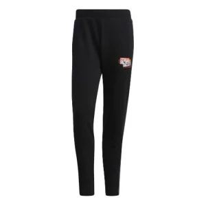 adidas M Ssfv5 Lw Tp Graffiti Printing Stripe Knit Sports Pants Black GP4835