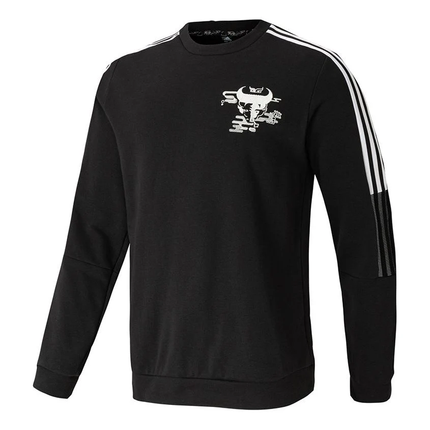adidas Real Cny Cr Real Madrid Sports Crew Neck Sweater Men's Black GL0046