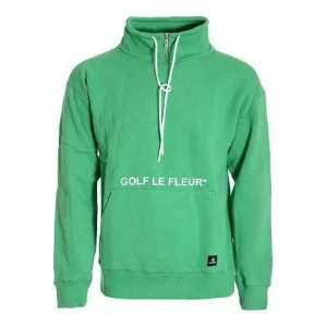 Converse x Golf Le Fleur Quarter Zip Pullover Sweatshirt Asia Sizing 'Green' 10017488-A02