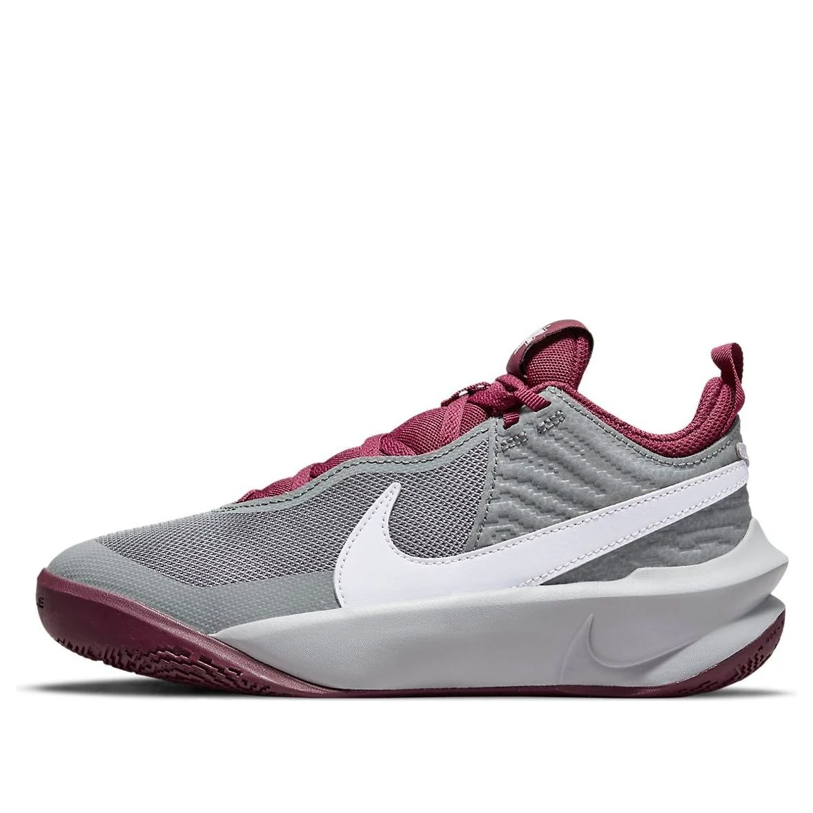(GS) Nike Team Hustle D10 'Smoke Grey Dark Beetroot' CW6735-007