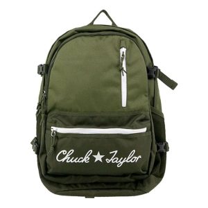 Converse Straight Edge Chuck Taylor Logo Backpack 'Olive Green' 10024295-A03