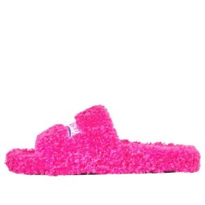 (WMNS) Balenciaga Furry Slides 'Pink' 654261W2DO15096