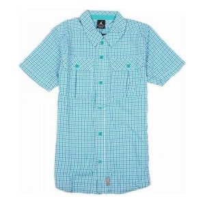 Air Jordan Hip Check Woven Short Sleeve Shirt 'Sky Blue' 467351-102