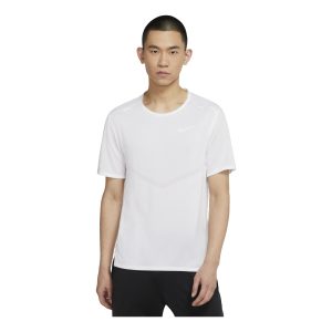Nike Dri-fit Rise 365 Causual Sports Ventilate Round Collar T-Shirt Men's White CZ9185-100