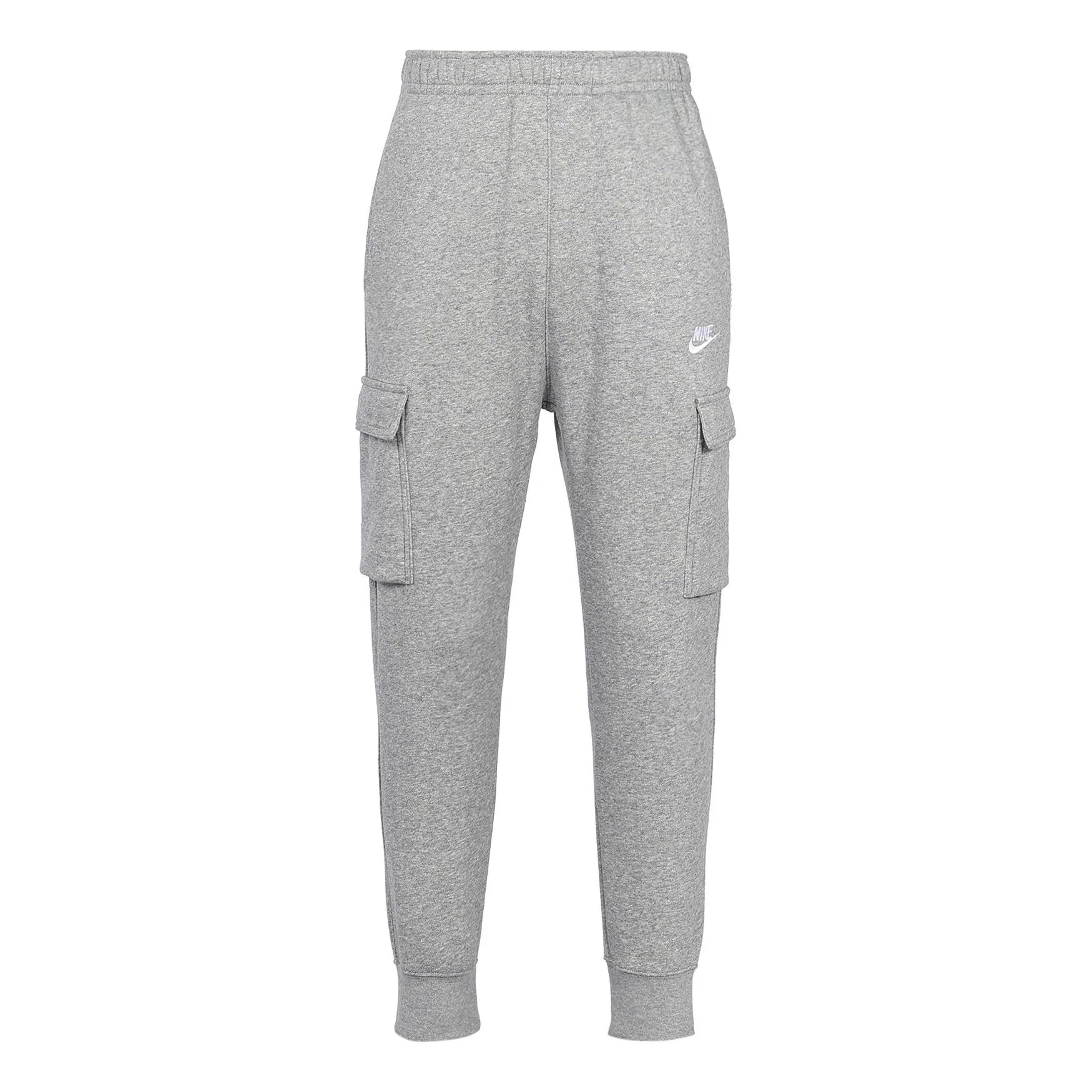 Nike Sportswear Club Fleece Cargo Multiple Pockets Stay Warm Bundle Feet Sports Long Pants Gray CD3130-063