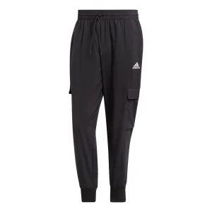 adidas Essentials Small Logo Woven Cargo Ankle-Length Pants 'Black' HA4348