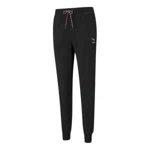 (WMNS) PUMA Pi Knit Sports Trousers Black 531355-01