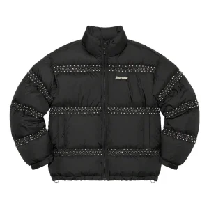 Supreme x BB Simon Studded Puffer Jacket 'Black White' SUP-SS22-116