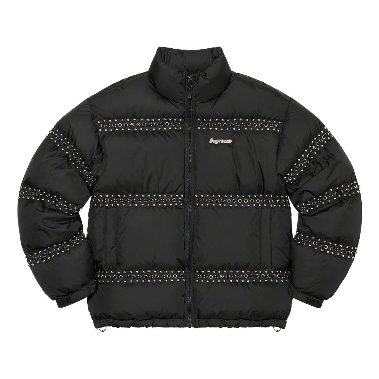 Supreme x BB Simon Studded Puffer Jacket 'Black White' SUP-SS22-116