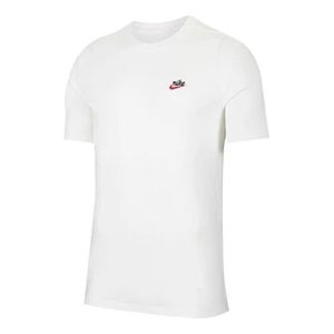 Nike Sportswear Heritage Small Logo Solid Color Short Sleeve White CK2384-133