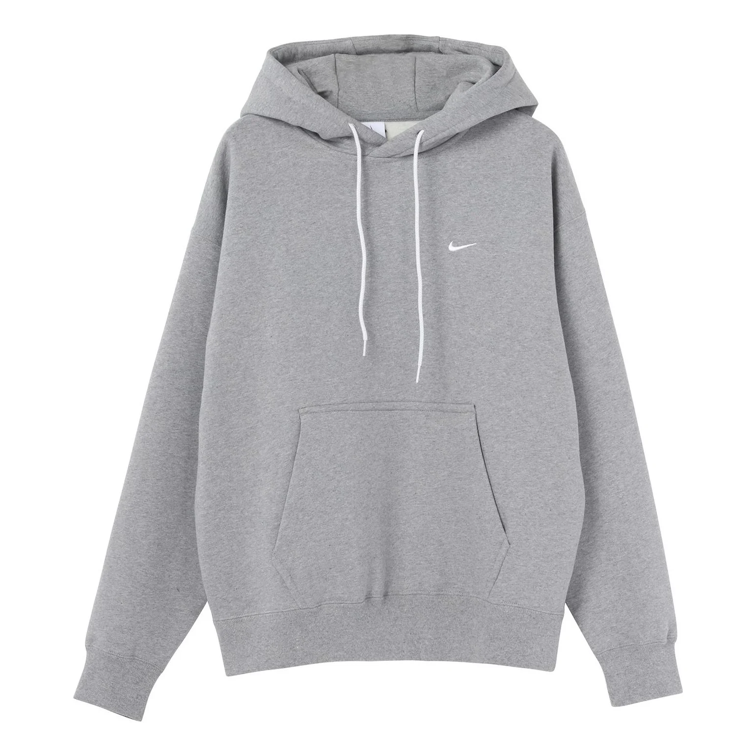 Men's Nike Logo Embroidered Solid Color Fleece Lined Casual Gray DA0316-063