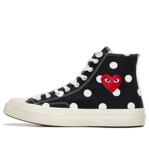 Converse x COMME des GARCONS PLAY Chuck 70 Hi 'Black Polka Dot' 157250C