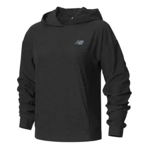 (WMNS) New Balance Sport Spacedye Hoodie Asia Sizing 'Black' WT21450-BKH