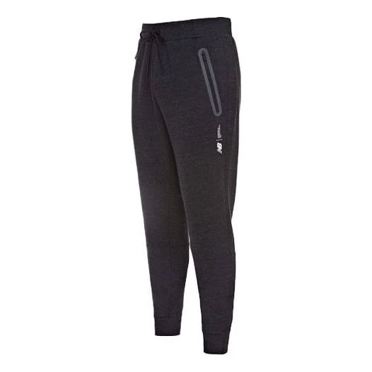 New Balance Stretch Graphic Logo Fortitech Fleece Track Pants Asia Sizing 'Black' MP11143-BKH