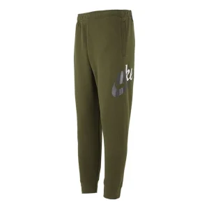 Men's Nike Fleece Lined Stay Warm Bundle Feet Sports Pants/Trousers/Joggers Olive DD5024-326