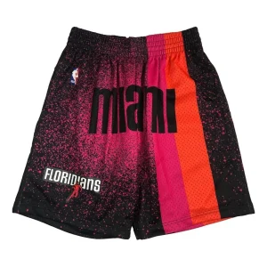Mitchell & Ness x NBA Miami Heat Spray Paint Swingman Shorts 'Red' SMSH4575-MHE05PPPBKPK