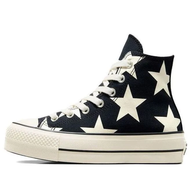 (WMNS) Converse Chuck Taylor All Star Lift Platform Large Stars High 'Black White' A09903C