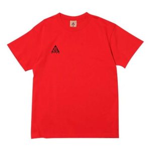 Nike x ACG Small Logo Casual Short Sleeve Large Red BQ7343-657