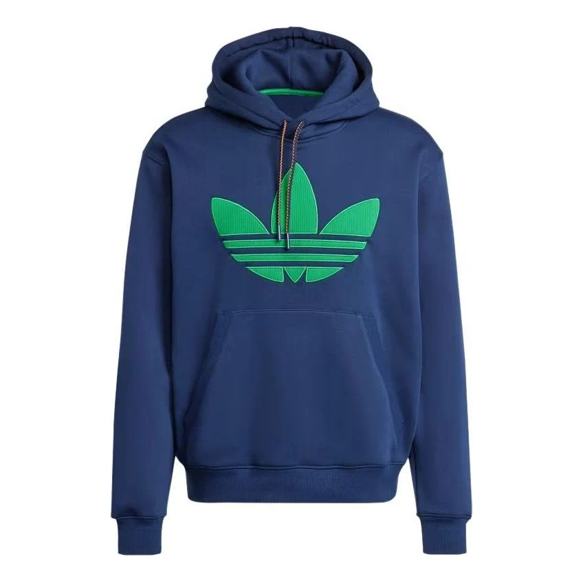 adidas 70s Fleece Hoodie Asia Sizing 'Navy' JN5968