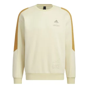 adidas Adult Male Engineered Crew Sweatshirt 'Tan' HN9023