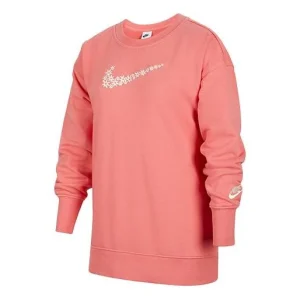 (GS) Nike Loose Casual Pullover Long Sleeves Girls Pink DM8210-603