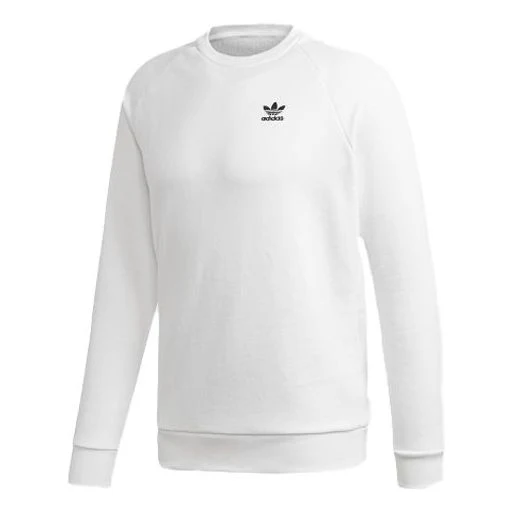 adidas originals Casual Sports Pullover Round Neck White ED6208
