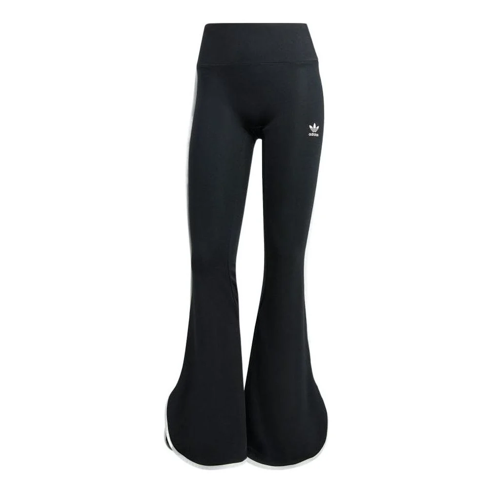 (WMNS) adidas Originals Always Flared Leggings Asia Sizing 'Black White' IC5590