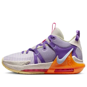 (GS) Nike LeBron Witness 7 'Action Grape Vivid Orange' DQ8650-101
