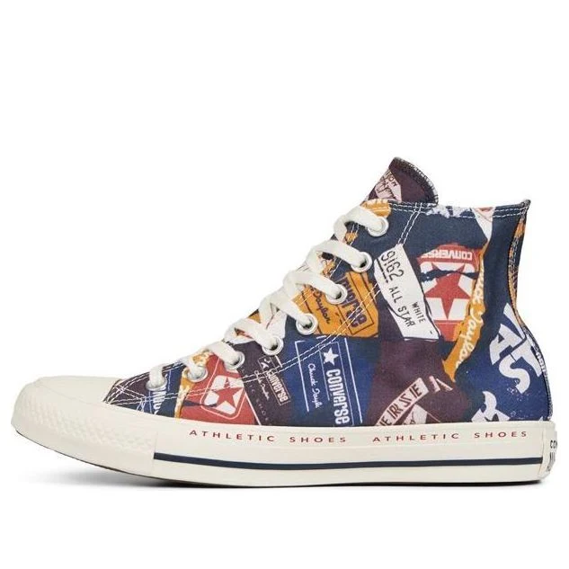 Converse Chuck Taylor All Star Bold Branding High 'Navy Multicolor' 166498C