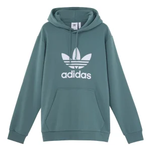 adidas originals Casual Sports Hooded Long Sleeve Sweater For Men Green GN3461