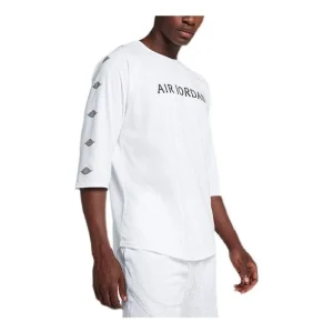 Air Jordan Sportswear Wings 3/4 Sleeve T-Shirt 'White' AA1912-100