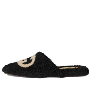 Gucci Slippers Interlocking G 'Black' 658797-D0L00-1046