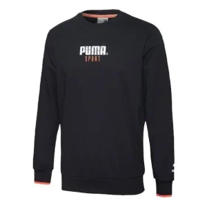 PUMA Casual Round Neck Pullover Black 598134-01