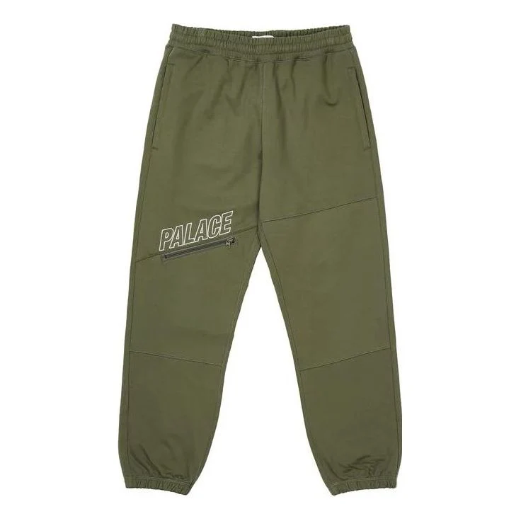 Palace Slant Zip Joggers 'Green' P22JG062