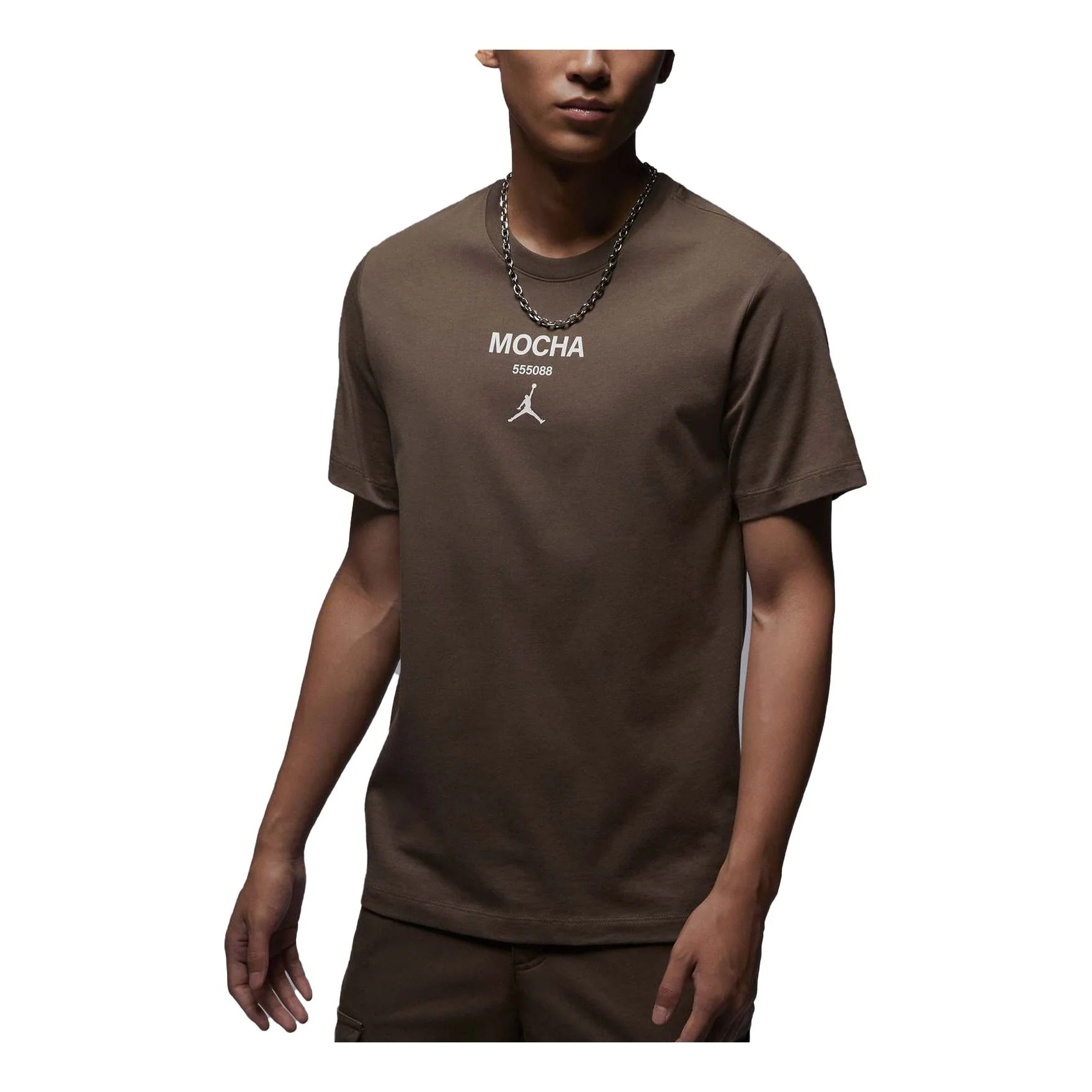Air Jordan MOCHA Logo T-Shirt 'Brown' FQ6991-274