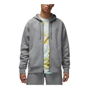 Nike Solid Color Brand Zipper Hooded Long Sleeves Hoodie Men's Grey DQ7351-091