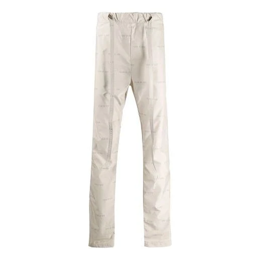 Fear of God Logo Print Track Trousers 'Beige White' FOG-SS20-114