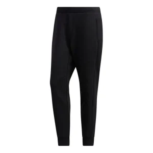 adidas Th Pnt Peach Solid Color Casual Cozy Bundle Feet Sports Pants Black GM4412