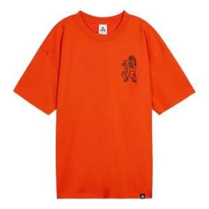 Nike x ACG Trolls Cartoon Printing Sports Round Neck Short Sleeve Orange DJ5808-817