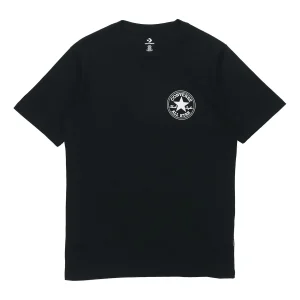 Converse Chuck Taylor All Star Logo Printing Round Neck Sports Short Sleeve 'Black' 10021631-A01