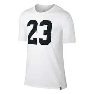 Air Jordan Iconic 23 T-Shirts 'White Black' AV8383-100
