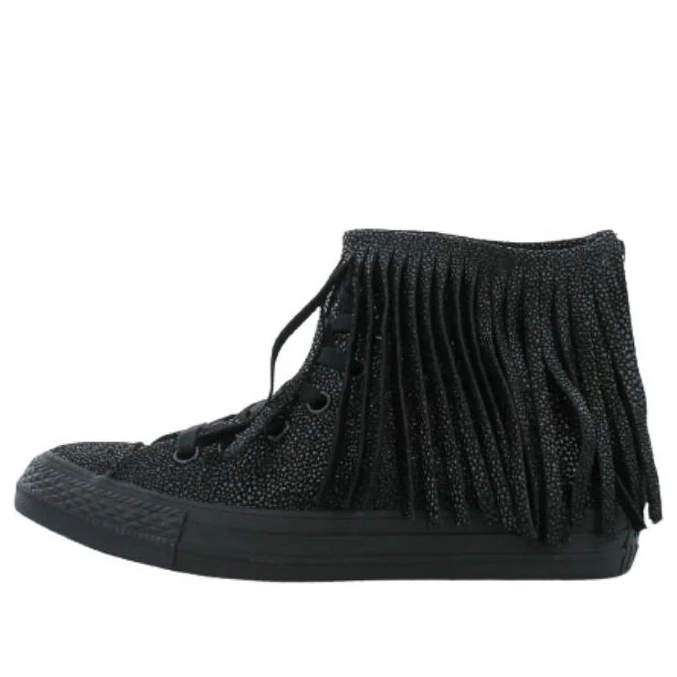 (WMNS) Converse Chuck Taylor All Star Fringe 'Black' 553331C
