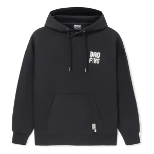 Li-Ning BADFIVE Limited Series Loose Pullover Hoodie 'Black' AWDS131-4