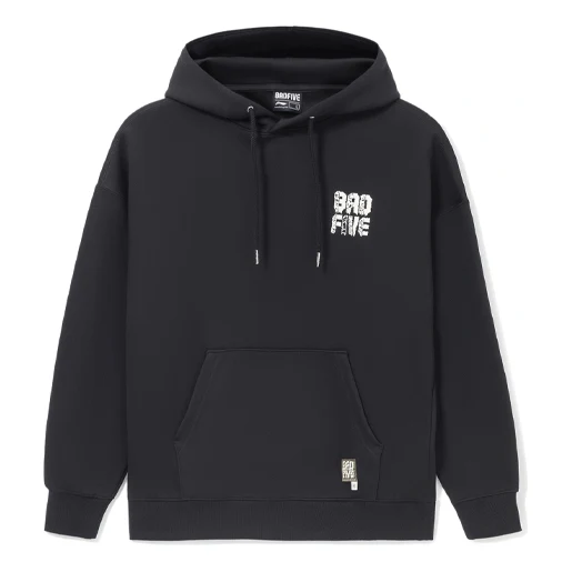Li-Ning BADFIVE Limited Series Loose Pullover Hoodie 'Black' AWDS131-4
