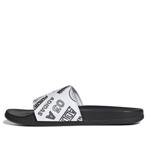 adidas Adilette Comfort Slide 'All Over Logos - White' FZ1751