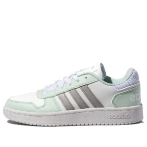 (WMNS) adidas Hoops 2.0 'White Grey Green' FW5856