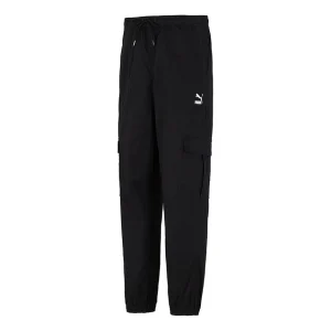 PUMA Woven Cargo Bundle Feet Casual Long Pants Black 533101-01