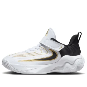 (PS) Nike Giannis Immortality 4 'White Black Metallic Gold' FZ6733-100