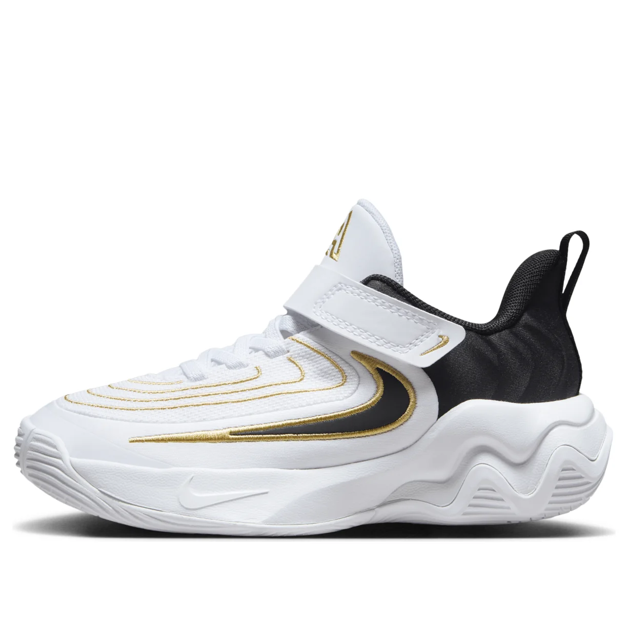 (PS) Nike Giannis Immortality 4 'White Black Metallic Gold'  FZ6733-100