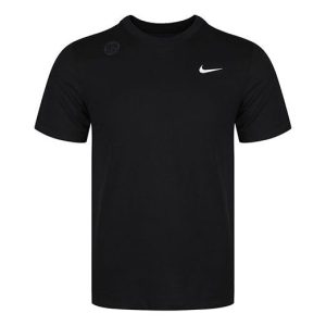 Nike Dri-FIT Crew Solid Round Neck Training Short Sleeve Black AR6030-010